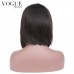 Silky Straight Short Human Hair Bob Wigs,Lace Front Wigs Bob Brazilian Hair Wig,About 14 inches,250 High Density